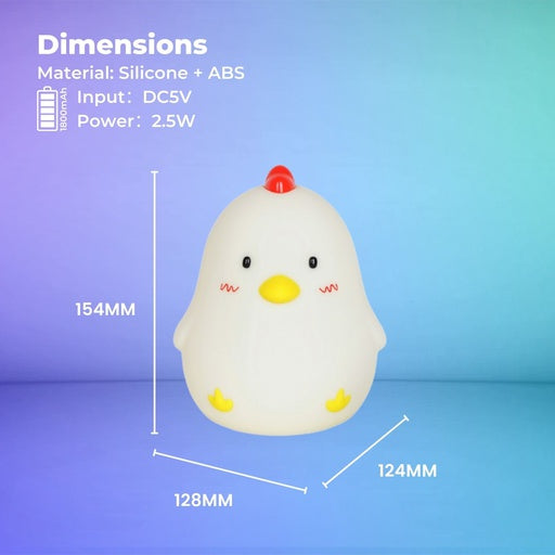 MUID Wake Up Chicken Night Lamp Alarm Clock