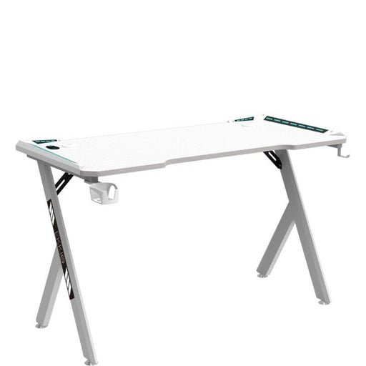 EKKIO RGB Gaming Desk Y Shape White 140cm