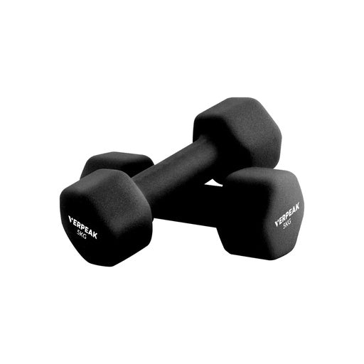 VERPEAK Neoprene Dumbbell 5kg x 2 (Black)