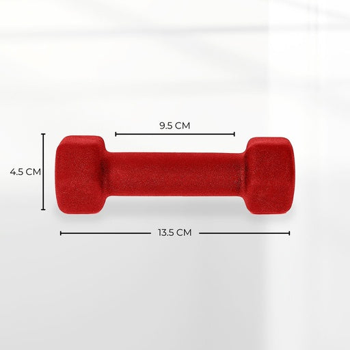 VERPEAK Neoprene Dumbbell 0.5kg x 2 (Red)