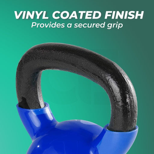 VERPEAK Vinyl Kettlebell 16 KG (Blue)