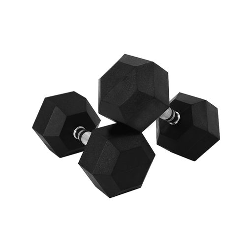 VERPEAK Rubber Hex Dumbbells 10kg x 2