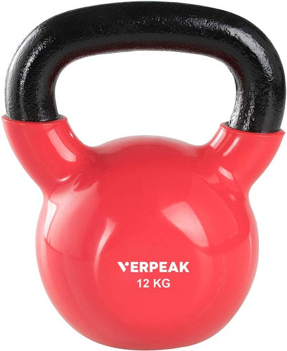 VERPEAK Vinyl Kettlebell 12kg (Red)