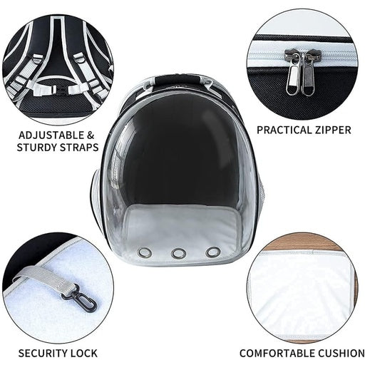 Floofi Expandable Space Capsule Backpack - Model 1 (Black)