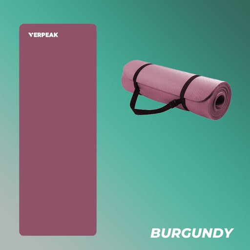 VERPEAK NBR Yoga Mat 2.0CM (Burgundy)