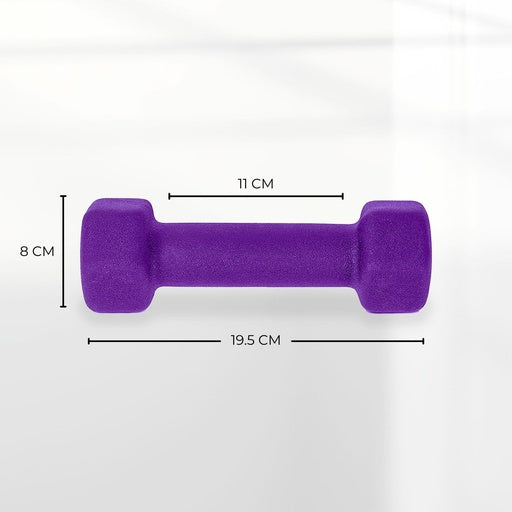 VERPEAK Neoprene Dumbbell 3kg x 2 (Purple)