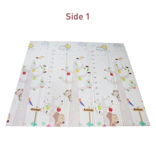 GOMINIMO Baby XPE Foam Reversible Playmat 200x180x1cm (Animal Tree & Train)