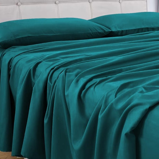 GOMINIMO 4 Pcs Bed Sheet Set 1000 Thread Count Ultra Soft Microfiber - Single (Teal) GO-BS-111-XS