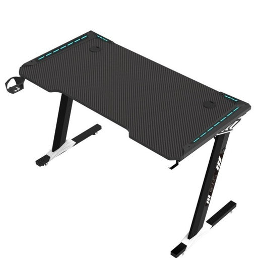 EKKIO RGB Gaming Desk Z Shape Black 140cm