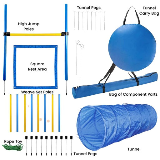 Floofi Dog Agility Training Equipment Set