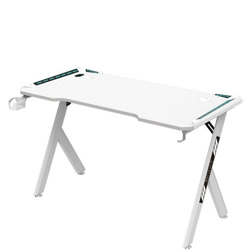 EKKIO RGB Gaming Desk Y Shape White 140cm