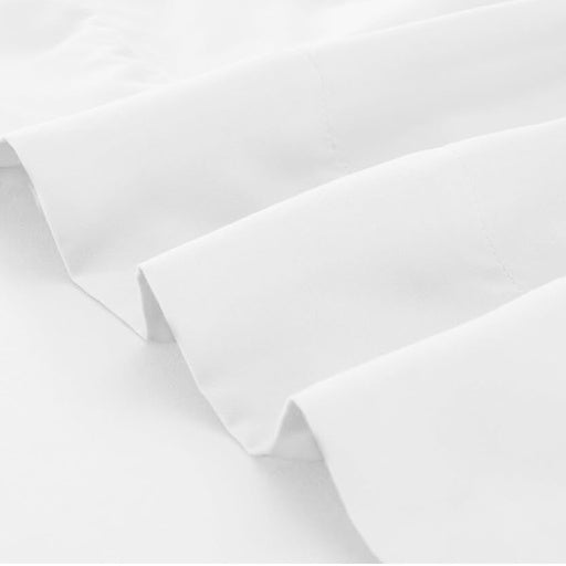 GOMINIMO 4 Pcs Bed Sheet Set 2000 Thread Count Ultra Soft Microfiber - Single (White)