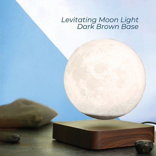 GOMINIMO Magnetic Levitating 3D Moon Lamp - Dark Brown