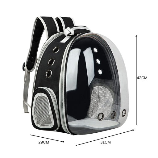 Floofi Expandable Space Capsule Backpack - Model 1 (Black)