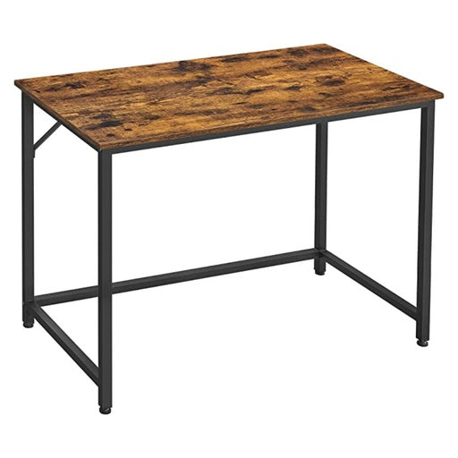 VASAGLE Computer Desk Rustic Brown and Black