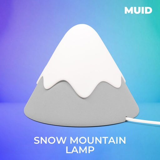 MUID Snow Mountain LED Nightlight Rechargeable Touch Bedside Table Portable Lamp