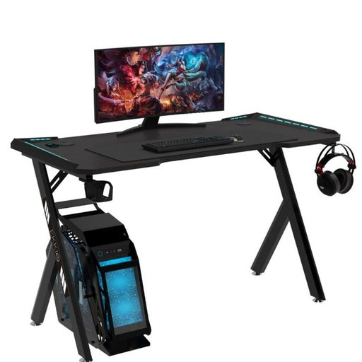 EKKIO RGB Gaming Desk Y Shape Black 140cm