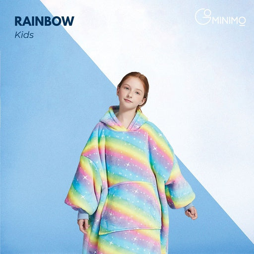 GOMINIMO Hoodie Blanket Kids Rainbow