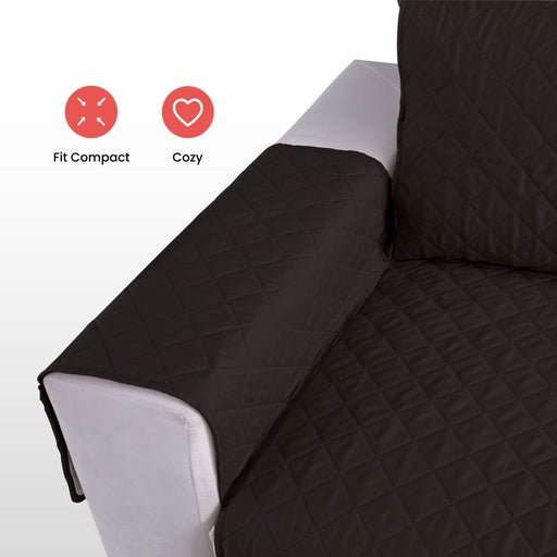 FLOOFI Pet Sofa Cover 2 Seat (Black)