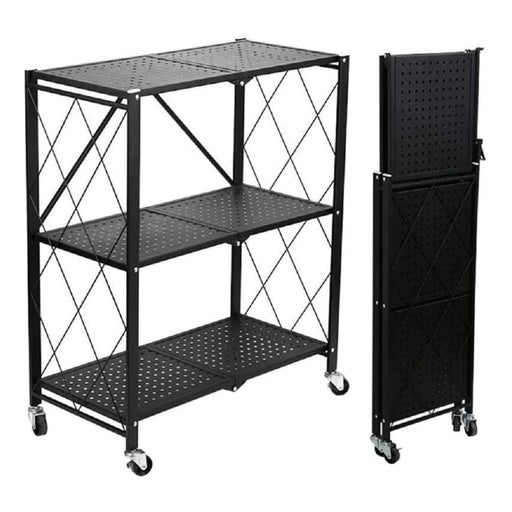 EKKIO Foldable Storage Shelf 3 Tier (Black)