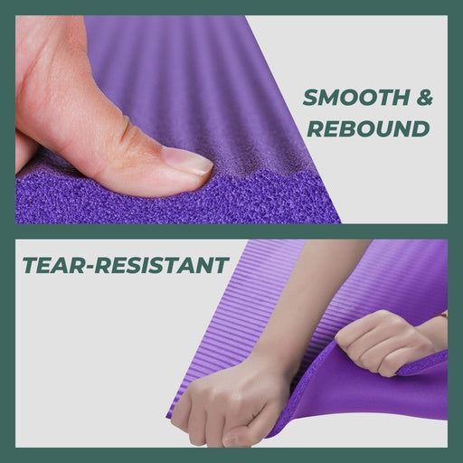 VERPEAK NBR Yoga Mat 2.0CM (Purple)