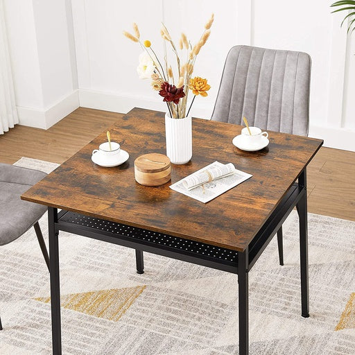 VASAGLE Dining Table with Storage Compartment