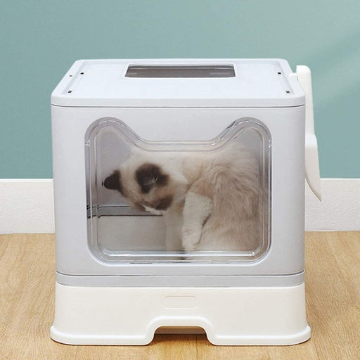 Floofi Foldable Litter Box Grey