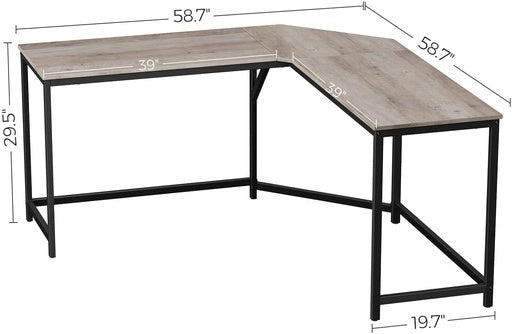 VASAGLE L-Shaped Computer Desk