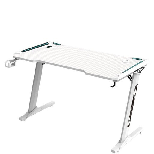 EKKIO RGB Gaming Desk Z Shape White 140cm