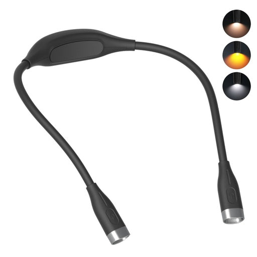 GOMINIMO Adjustable LED Neck Reading Light in Black