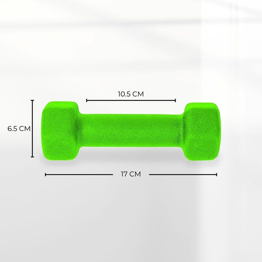 VERPEAK Neoprene Dumbbell 2kg x 2 (Green)