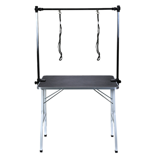 Floofi Pet Grooming Table 90cm Double Pole (Black)