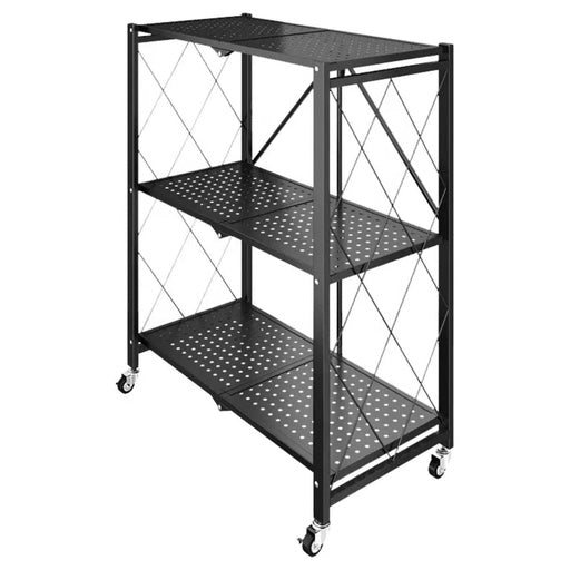 EKKIO Foldable Storage Shelf 3 Tier (Black)