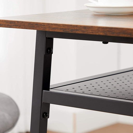 VASAGLE Dining Table with Storage Compartment