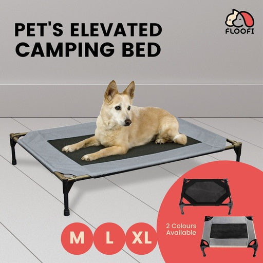 Floofi Pet Outdoor Waterproof Camping Bed (M Grey)