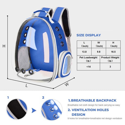 Floofi Space Capsule Backpack - Model 1 (Blue)