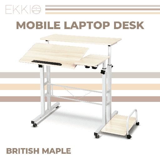 EKKIO Adjustable Workstation Portable Mobile Laptop Desk