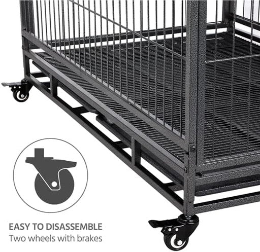 Floofi Dog Cage 46" (with wheels)