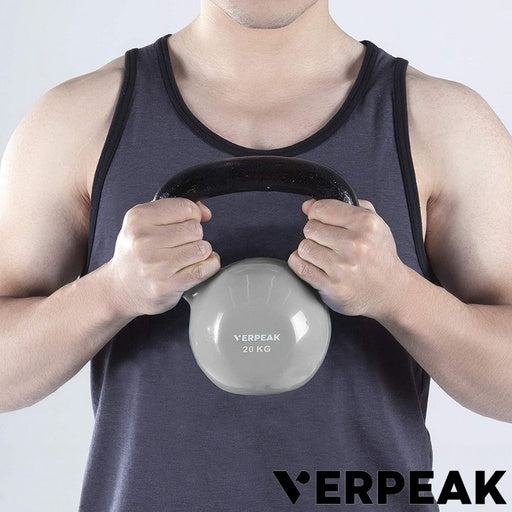 VERPEAK Vinyl Kettlebell 20kg (Grey)