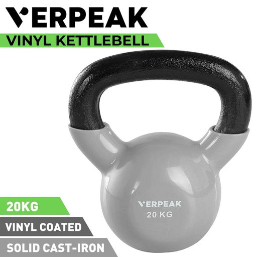 VERPEAK Vinyl Kettlebell 20kg (Grey)