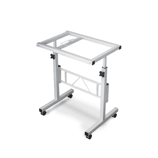 EKKIO Laptop Desk Portable Mobile Computer Table Stand Adjustable Bed Study White