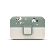 Monbento Tresor Graphic Kids's Bento Box- Green Raccoon Green Raccoon-1954803050564685825