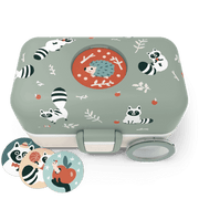 Monbento Tresor Graphic Kids's Bento Box- Green Raccoon Green Raccoon-1954803050564685827