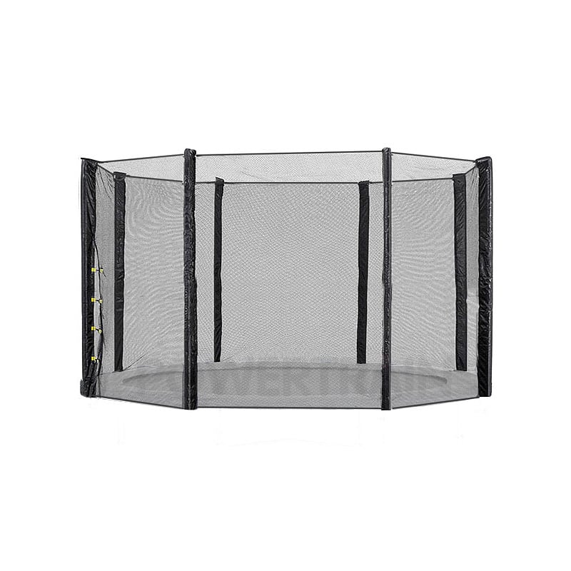 10ft Replacement Round Outdoor Trampoline Safety Net Enclosure 8 pole
