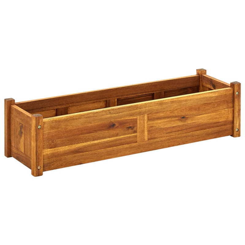 vidaXL Garden Raised BedAcacia Wood 100x30x25 cm