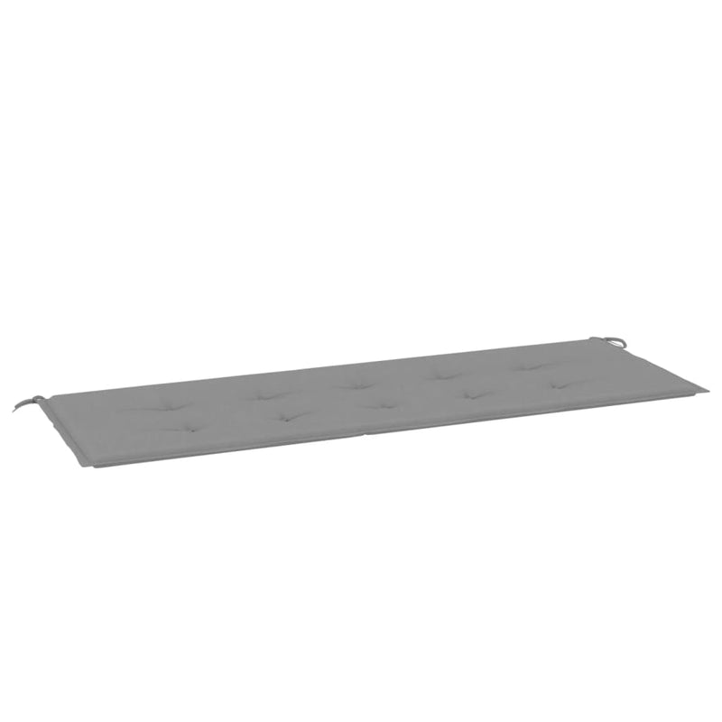vidaXL Garden Bench Cushion Grey 150x50x4 cm Oxford Fabric