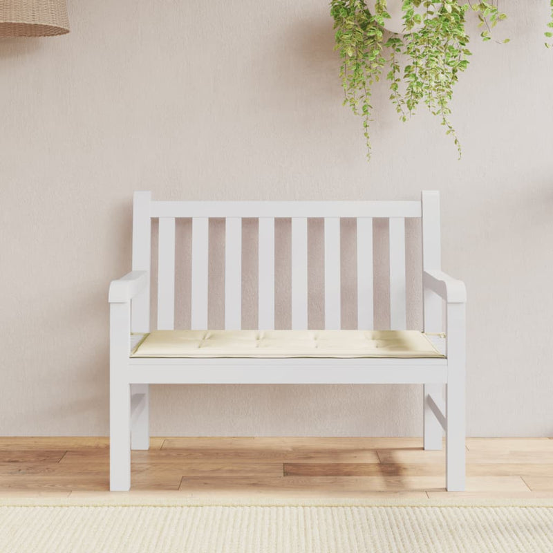 vidaXL Garden Bench Cushion Cream 120x50x3 cm Oxford Fabric