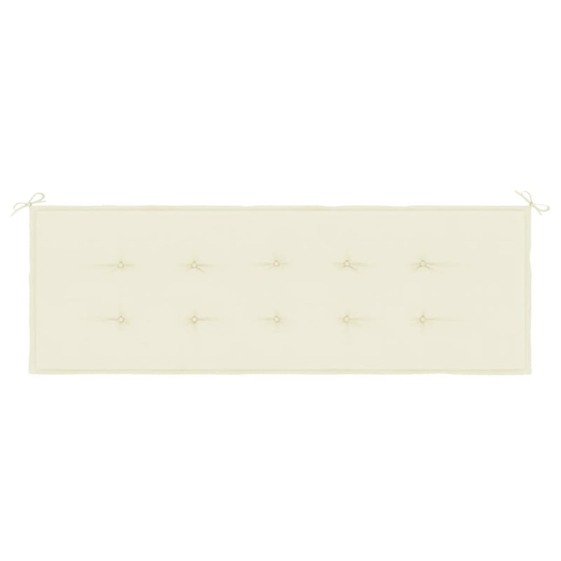vidaXL Garden Bench Cushion Cream 150x50x4 cm Oxford Fabric