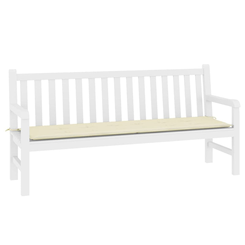 vidaXL Garden Bench Cushion Cream 180x50x3 cm Oxford Fabric