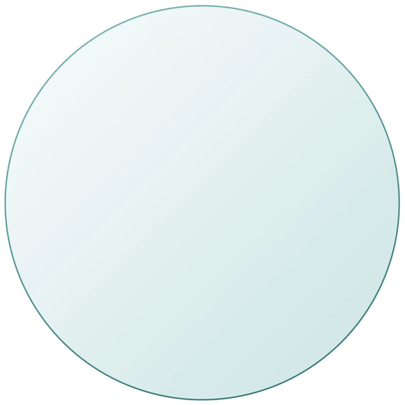 vidaXL Table Top Tempered Glass Round 500 mm